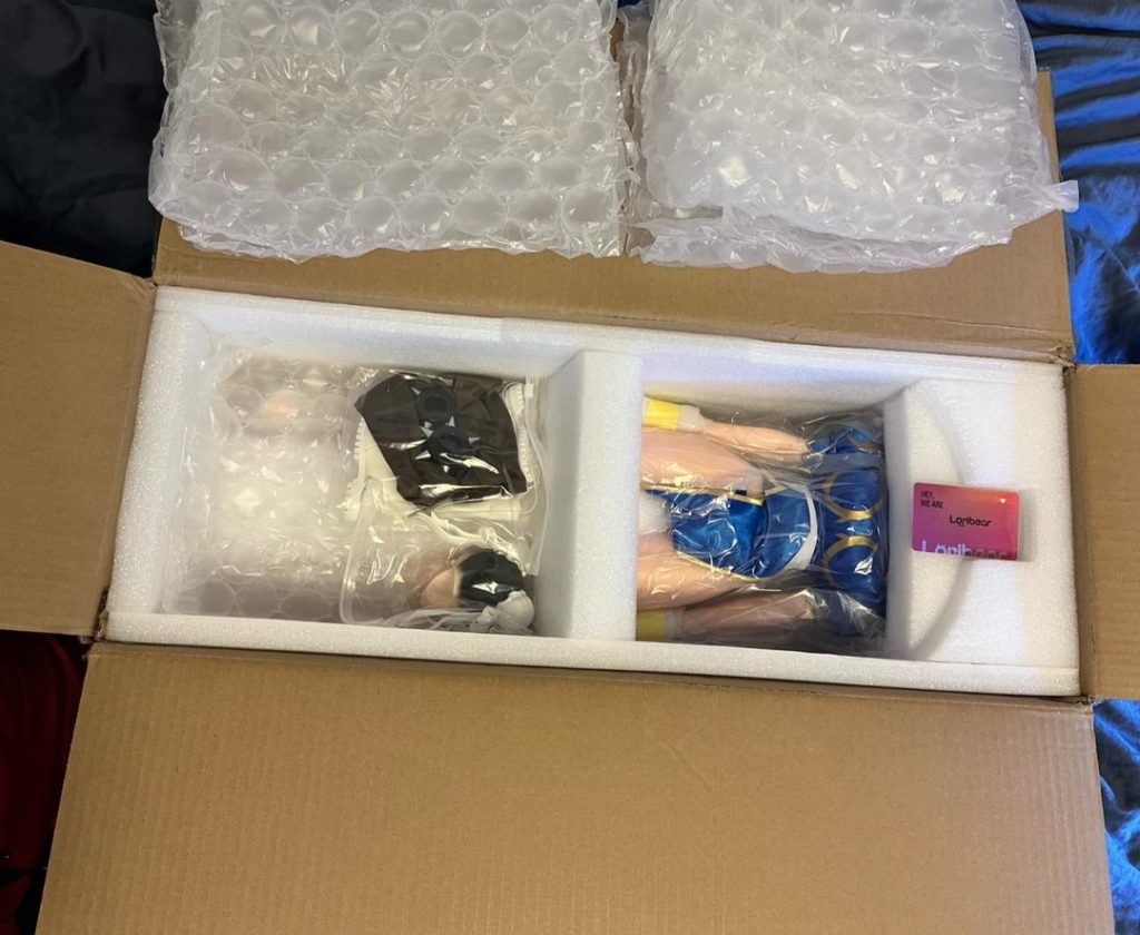 Chun Li nude figure packaging